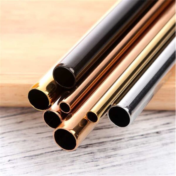 Reusable Stainless Steel Straws Metal Drinking Straws - 图片 2